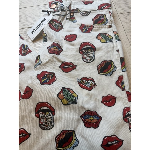 NWT WRANGLER Women'READ MY LIPS' BARREL‎ 652 HIGH RISE Jeans- RARE SIZE 30 - Picture 10 of 11